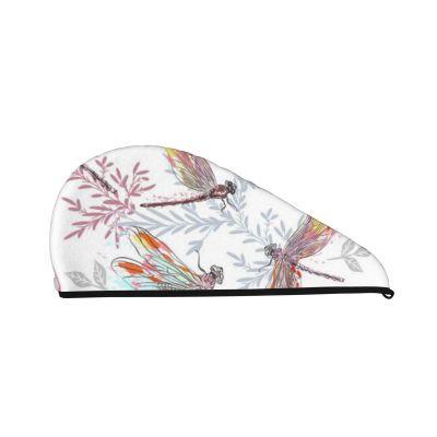 PEIXEN Colorful Dragonfly Hair Drying Turban