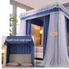 1.2 m Canopy Mosquito Net with 4-Corner Bed Curtains, Gray-A view 4