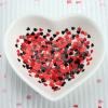 6-Compartment Black and Red Love Heart Glitter for Gel Polish view 2