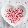 6-Compartment Black and Red Love Heart Glitter for Gel Polish view 3