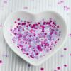 6-Compartment Black and Red Love Heart Glitter for Gel Polish view 4