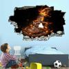 3D Broken Guitar Wall Decal view 1