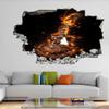 3D Broken Guitar Wall Decal view 3