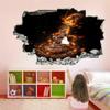 3D Broken Guitar Wall Decal view 4