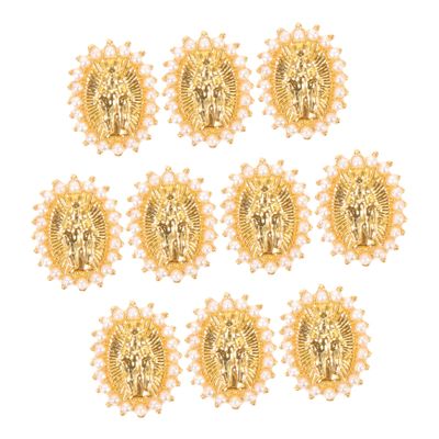 Beavorty 10-Piece Gold-Tone Alloy Nail Charms for Nail Art