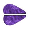 OPSREY Purple Printed Hair-Drying Cap, Coral Velvet Hair Towel with Button view 2