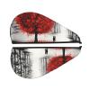 OPSREY Red Tree Print Quick-Dry Hair Towel Turban view 2
