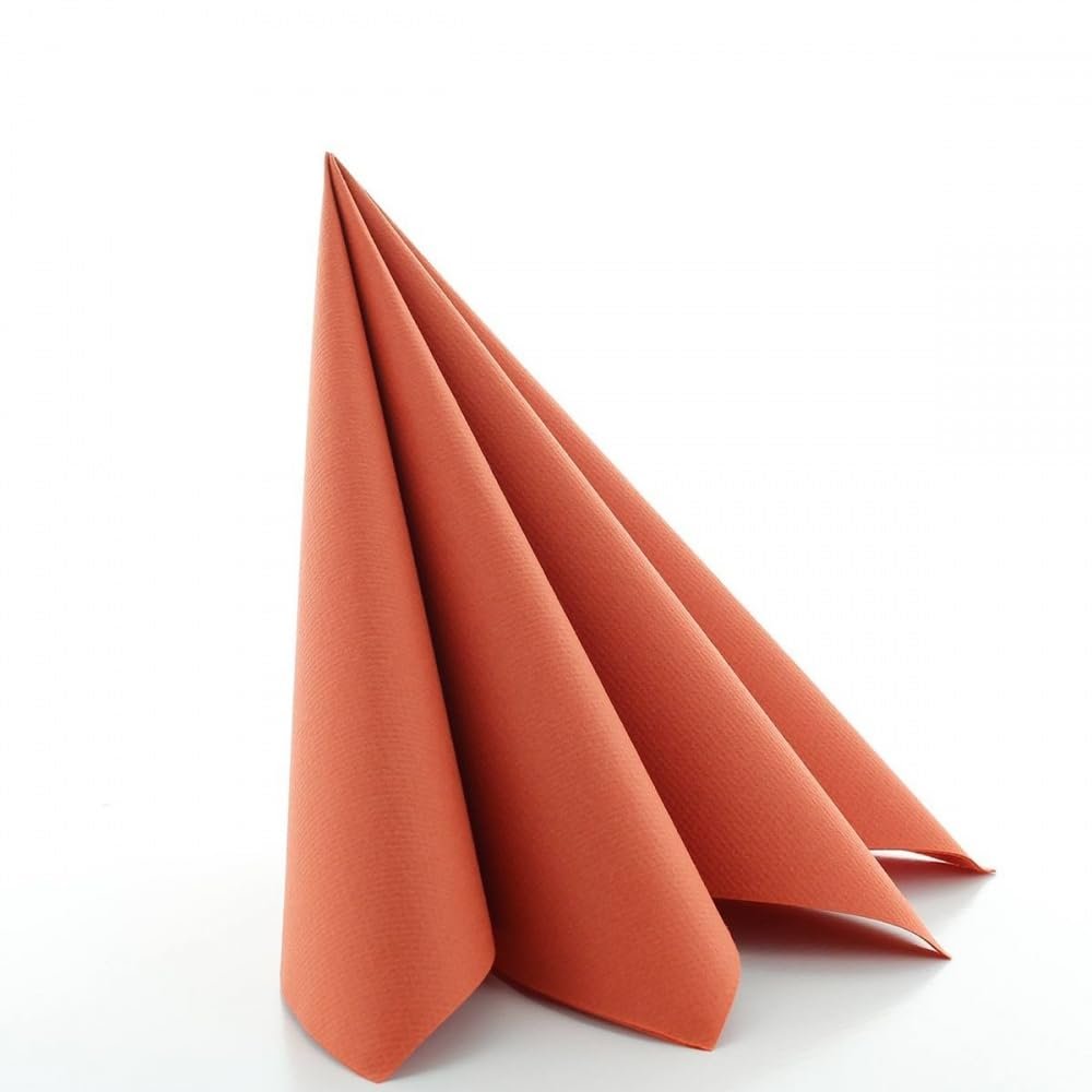 GMI Air Napkins, 40 x 40 cm, 1/4 Fold, 50 Count, Terracotta