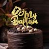 Rimego “My Baptism” Cake Topper, Baptism Cake Decoration, First Confirmation, Holy Communion view 2