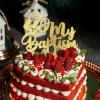 Rimego “My Baptism” Cake Topper, Baptism Cake Decoration, First Confirmation, Holy Communion view 4