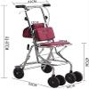 Folding 4-Wheel Rollator Walker with Seat view 4