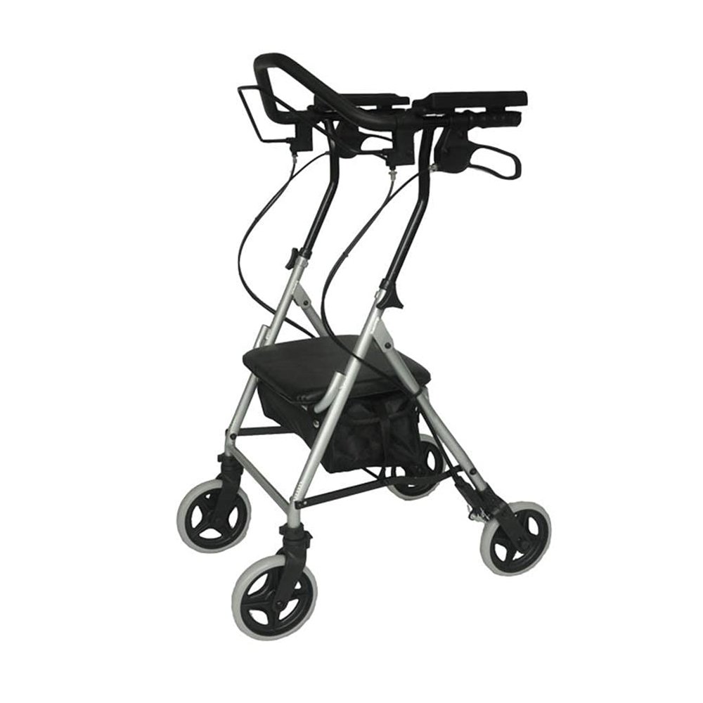 Rollator Walker with Seat and Shopping Bag