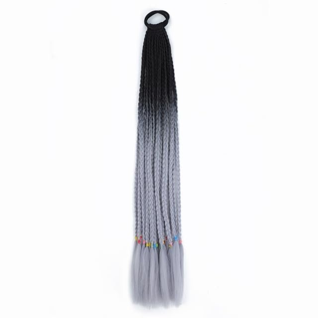Synthetic Ombre Braiding Hair Extensions for Ponytails and Parties