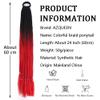 Synthetic Ombre Braiding Hair Extensions for Ponytails and Parties view 2