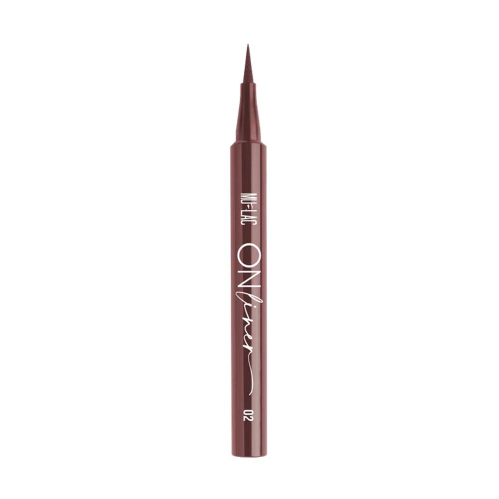 Mulac Cosmetics 02 Dark Choco Onliner Eyeliner, Deep Brown, Matte, Vegan
