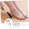 GLEAVI Double-Sided Foot Files with Callus Remover, Long TPR Handle, 2-Pack, Random Colors view 3