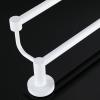 Double-Bar Stainless Steel Towel Rack, Wall-Mounted, 60 cm, White view 2