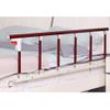 Bed Safety Rail for Older Adults, Red Wood-Grain Metal view 1
