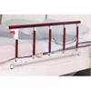 Bed Safety Rail for Older Adults, Red Wood-Grain Metal view 2