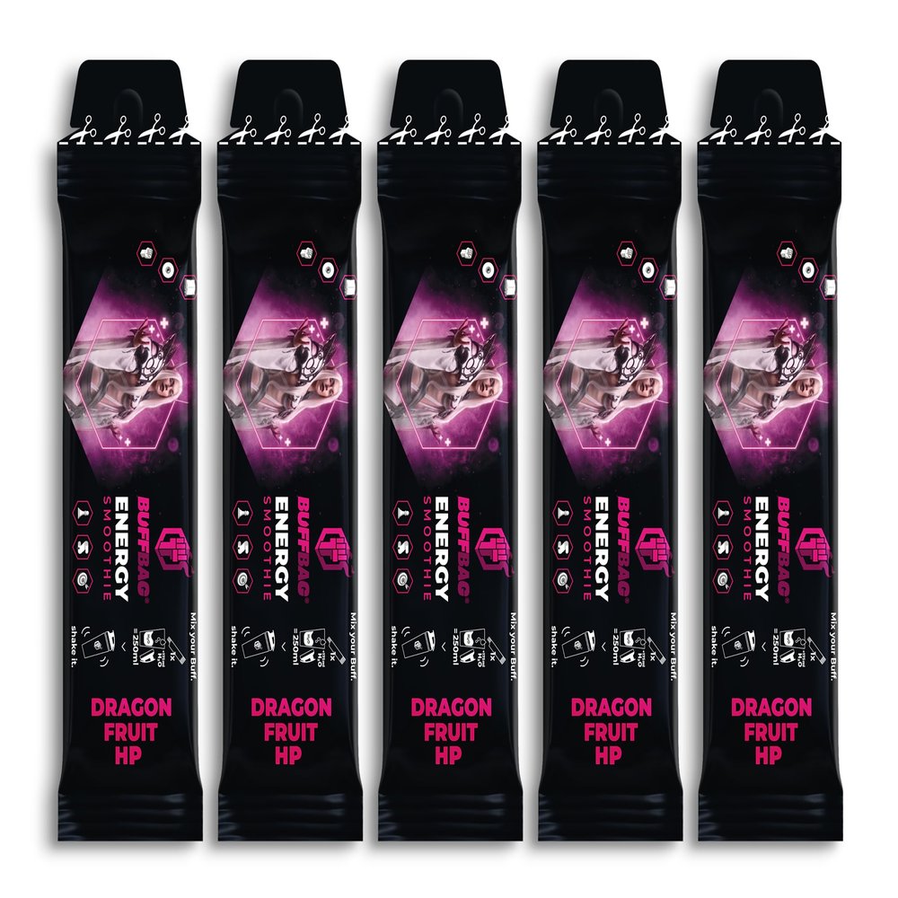 BuffBag Energy Smoothie Concentrate – Refreshing, Invigorating Energy Smoothie (Dragon Fruit HP)