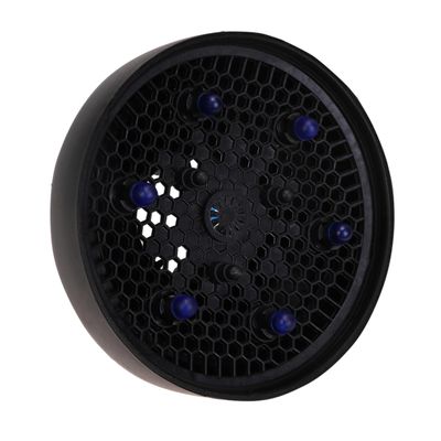 Healeved Lightweight Foldable Silicone Hair Dryer Diffuser, Black