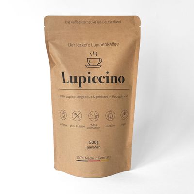Lupiccino Lupin Coffee – Coffee Alternative – 500 g – Naturally Caffeine-Free