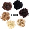 Messy Chignon Hairpiece, Synthetic Bun with Elastic Band, Donut Roller, Scrunchie Hairpiece for Women, High-Temperature Fiber Ponytail Hair Extension Bun (Color: 103#) view 4