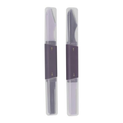 Sonew 2-Piece Eyebrow Razors with Covers, Facial Hair Shapers