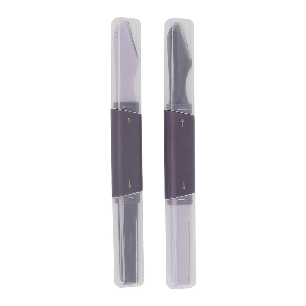 Sonew 2-Piece Eyebrow Razors with Covers, Facial Hair Shapers