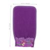 2-Pack Polyester Exfoliating Gloves, Purple, for Shower Use view 2