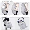 Orzbow Winter Baby Carrier Cover, Light Gray view 3