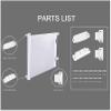 BOTIZR Retractable Baby and Pet Safety Gate, 0–300 cm Wide, 86 cm High, One-Handed Operation, Gray view 4