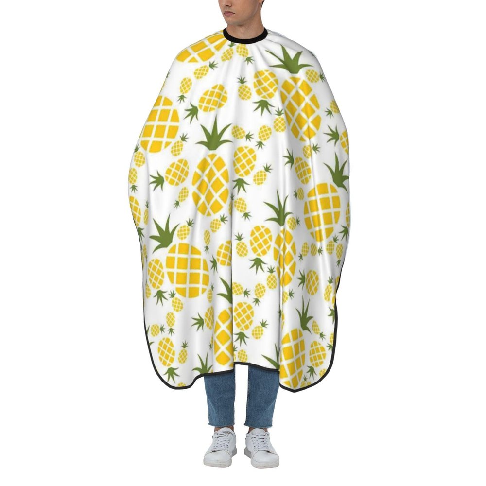 BONDIJ Pineapple Hair Cutting Cape, Waterproof, Adjustable, White, One Size