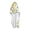 BONDIJ Pineapple Hair Cutting Cape, Waterproof, Adjustable, White, One Size view 3