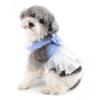 Ranphy Princess Striped Dog Dress for Small Dogs, White, M view 3