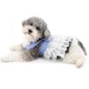 Ranphy Princess Striped Dog Dress for Small Dogs, White, M view 4