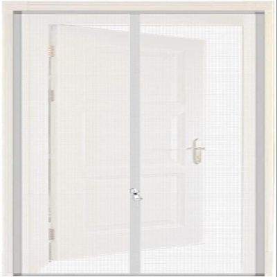 Cat Screen Door for Balcony, Living Room, Bedroom and Patio, Mosquito Net, Heavy-Duty Zippered Screen Door (85 x 210 cm) (Color: Onecolor, Size: 150 x 220 cm)