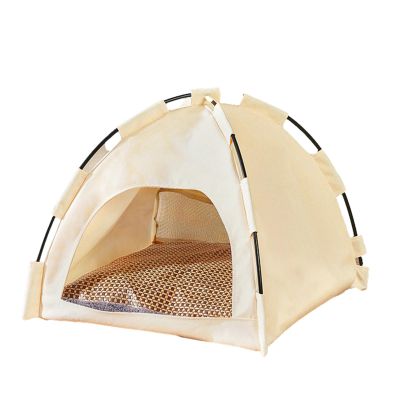 Niktule Portable Cat Teepee Tent, Washable Cat and Dog Bed, 42 x 42 x 38 cm