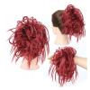 Thick Messy Bun Hairpiece, Synthetic Curly Wavy Scrunchie Ponytail Hairpiece with Elastic Band, Hair Extensions for Women and Girls, Bun (Color: view 1