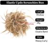 Thick Messy Bun Hairpiece, Synthetic Curly Wavy Scrunchie Ponytail Hairpiece with Elastic Band, Hair Extensions for Women and Girls, Bun (Color: view 2