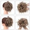 Thick Messy Bun Hairpiece, Synthetic Curly Wavy Scrunchie Ponytail Hairpiece with Elastic Band, Hair Extensions for Women and Girls, Bun (Color: view 4