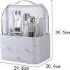 Makeup Organizer and Cosmetic Display Case, Pink view 3