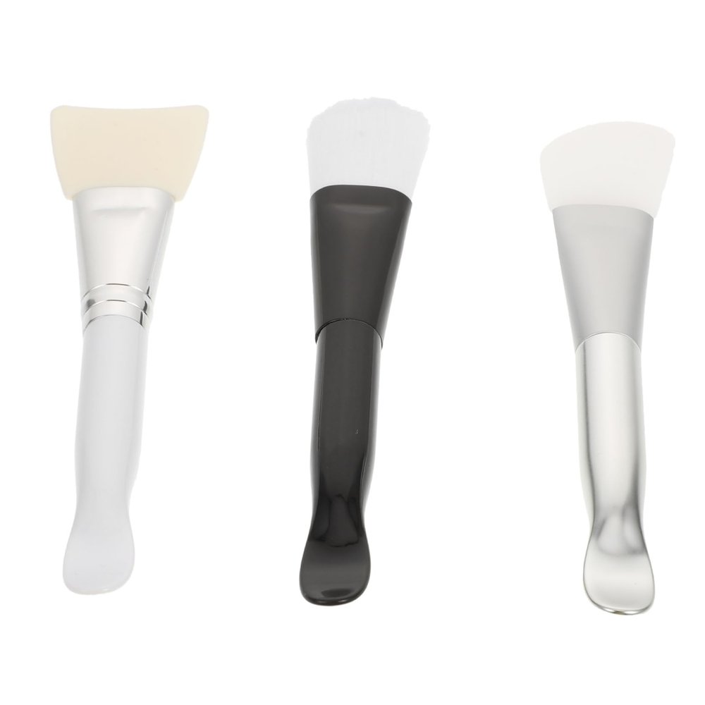 Healeved 3-Piece Silicone Applicators for Cream Masks, Skin-Friendly Facial Care and DIY Mask Brushes, Random Color