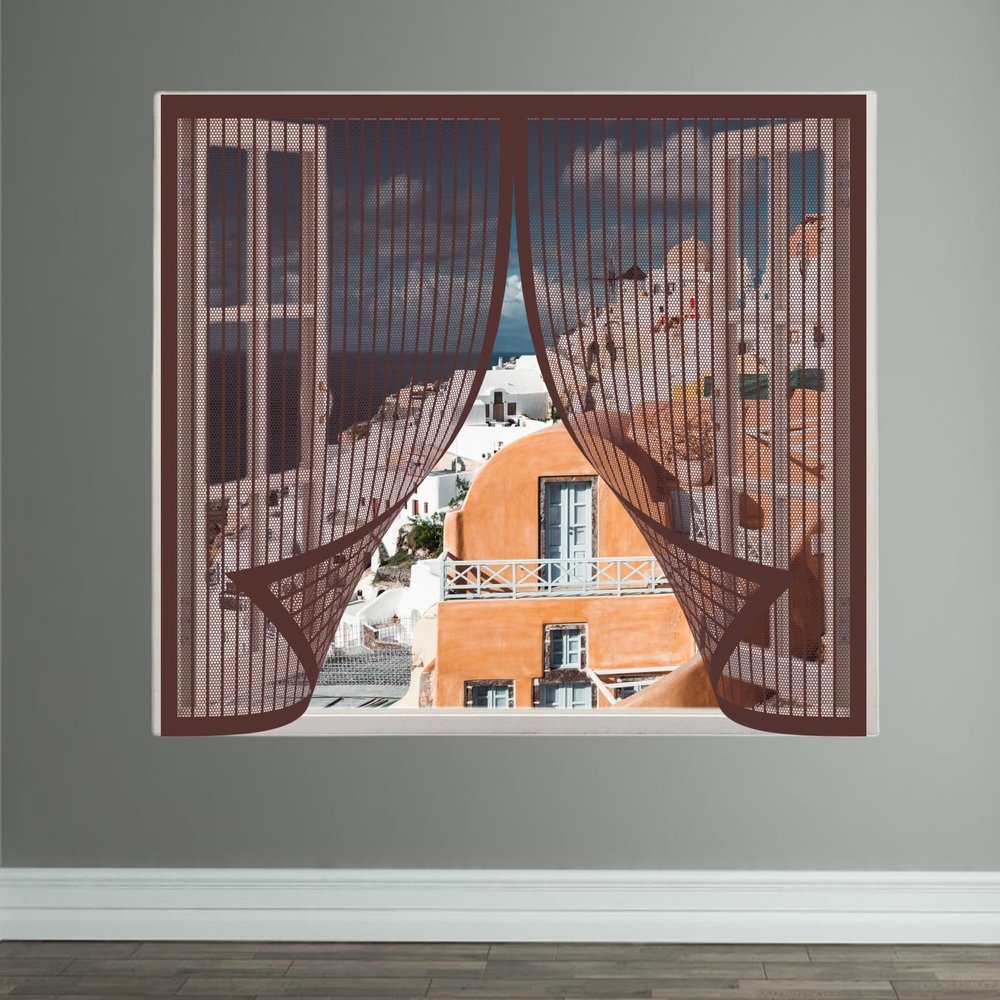 Window Insect Screen 295 x 200 cm, Brown