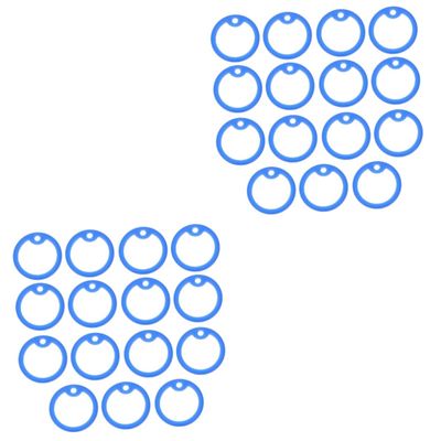 GALPADA 30-Piece Silicone Dog Tag Noise-Reducing Rings