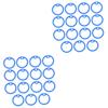 GALPADA 30-Piece Silicone Dog Tag Noise-Reducing Rings view 1