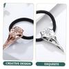 3-Pack Alloy Skull Hair Ties, Gothic view 3
