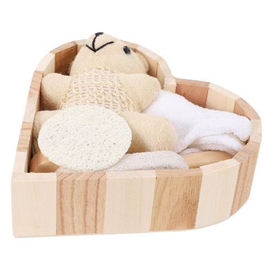 Heart-Shaped Bath Set, Stylish, 1 Set for Travel