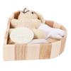 Heart-Shaped Bath Set, Stylish, 1 Set for Travel view 1