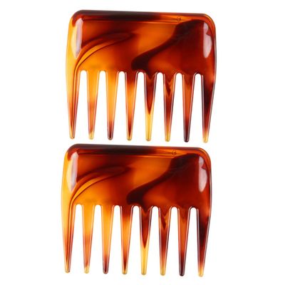 FOMIYES 2-Piece Retro Hair Combs with Wide Teeth, PC Detangling Combs for Hair Massage and Stress Relief, for Professional Salons and Personal Use